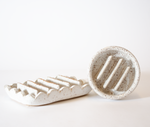 Load image into Gallery viewer, White Speckled Clay Soap Dish
