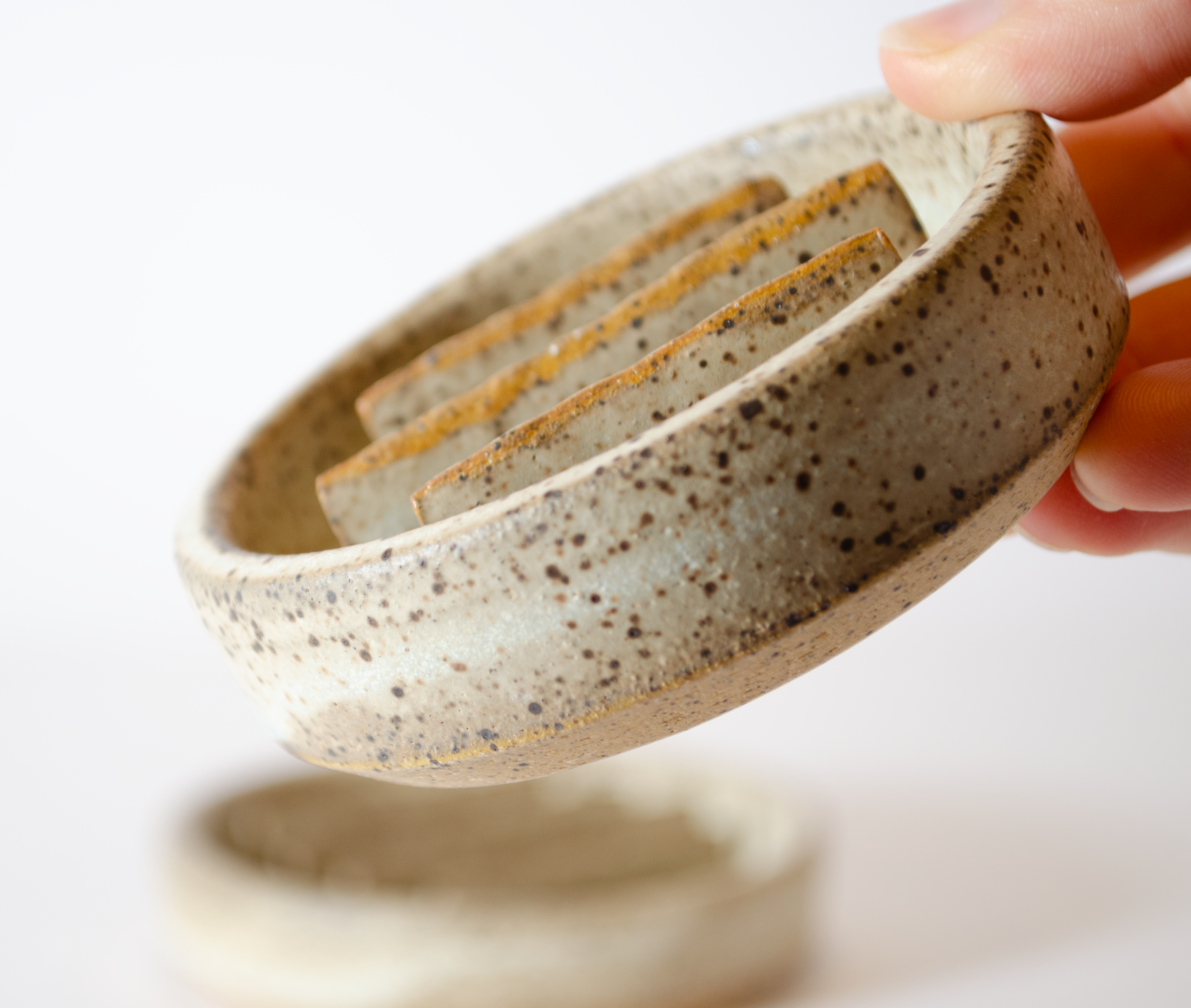 Latte Clay Soap Dish