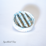 Load image into Gallery viewer, Small Spotted Glazed Soap Dish
