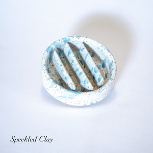 Small Spotted Glazed Soap Dish