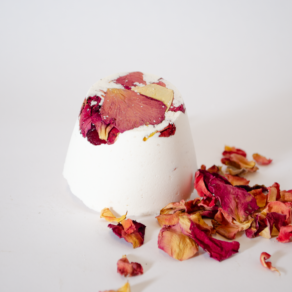 Garden Rose Bath Bomb w/Coconut Oil