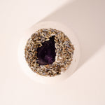 Load image into Gallery viewer, Amethyst Crystal Bath Bomb W/Organic Coconut Oil
