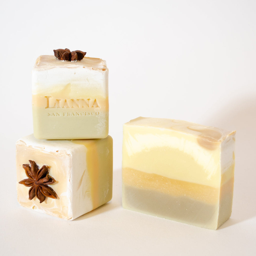 California Organic Olive Oil Soap- Italian Cookie smells of anise/licorice with hints of orange and cedar for sweetness.