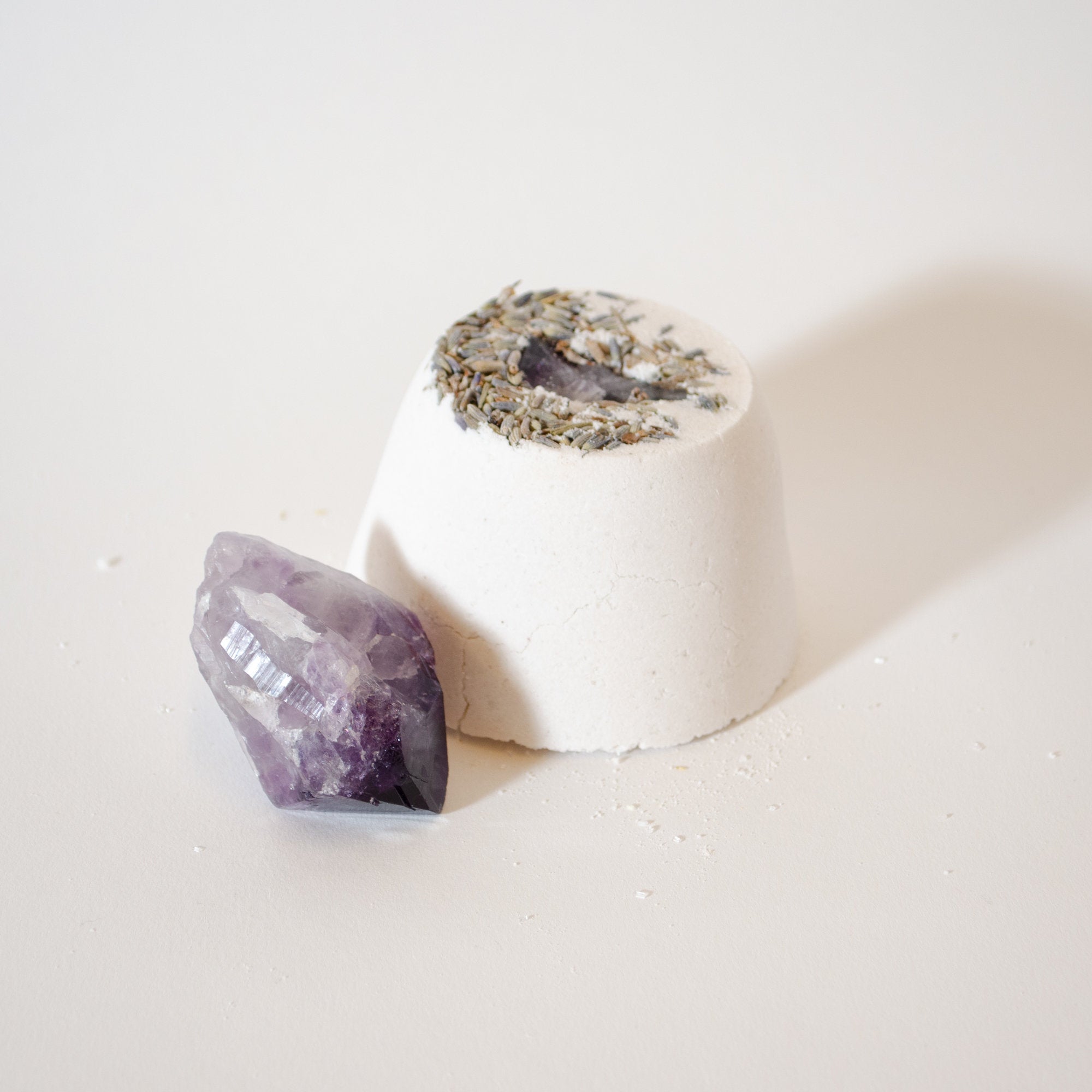 Amethyst Crystal Bath Bomb W/Organic Coconut Oil